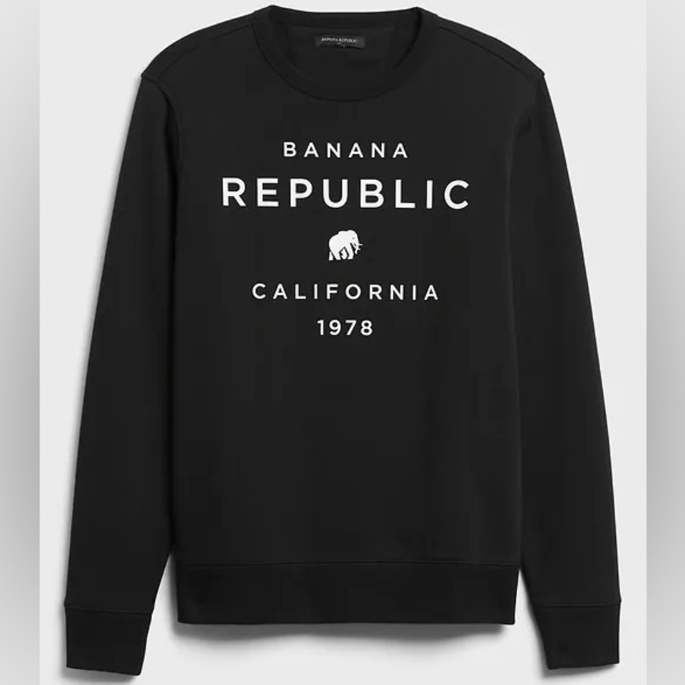 Banana Republic Black Crewneck Sweater